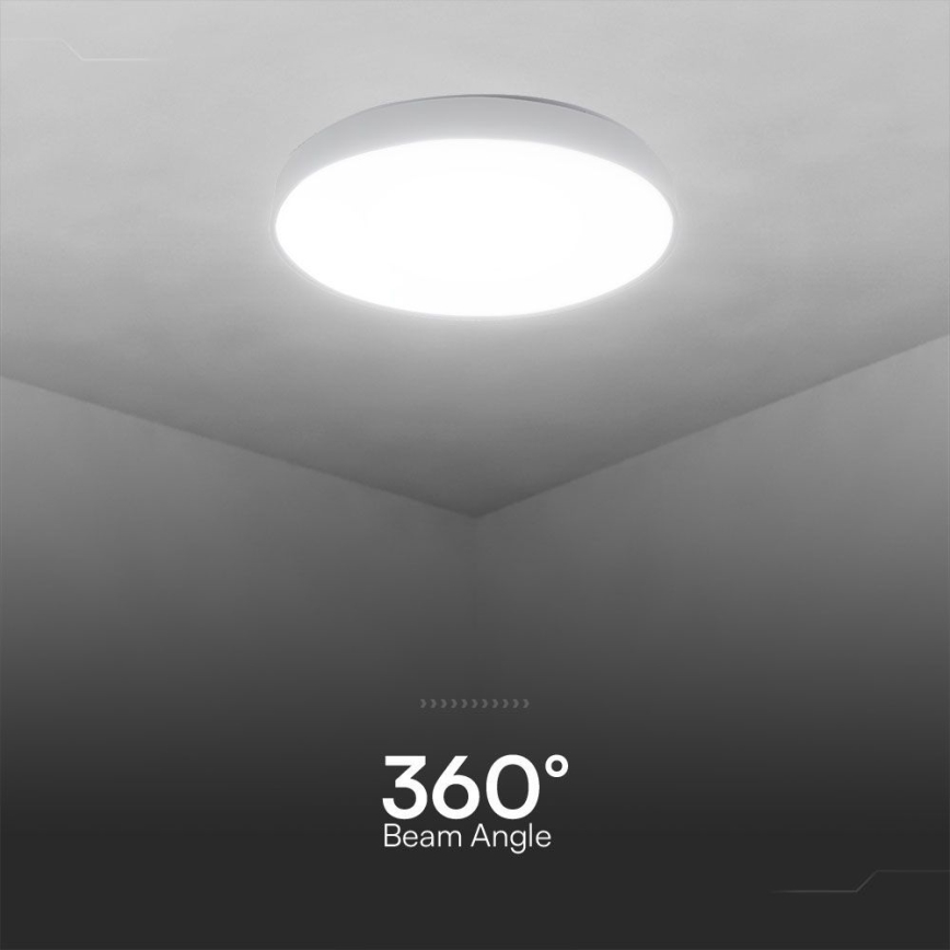LED Stmívatelné stropní svítidlo LED/60W/230V 3000-6500K 49,5 cm bílá + dálkové ovládání