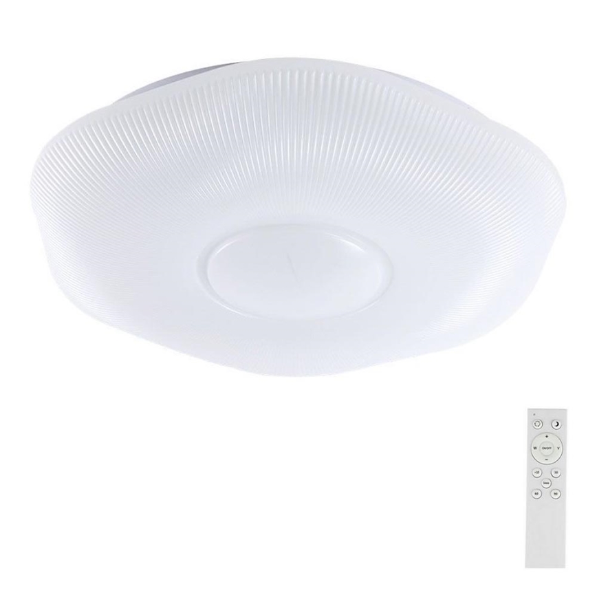 LED Stmívatelné stropní svítidlo LED/60W/230V 3000-6500K 50 cm bílá + dálkové ovládání