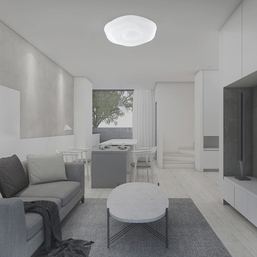 LED Stmívatelné stropní svítidlo LED/60W/230V 3000-6500K 50 cm bílá + dálkové ovládání