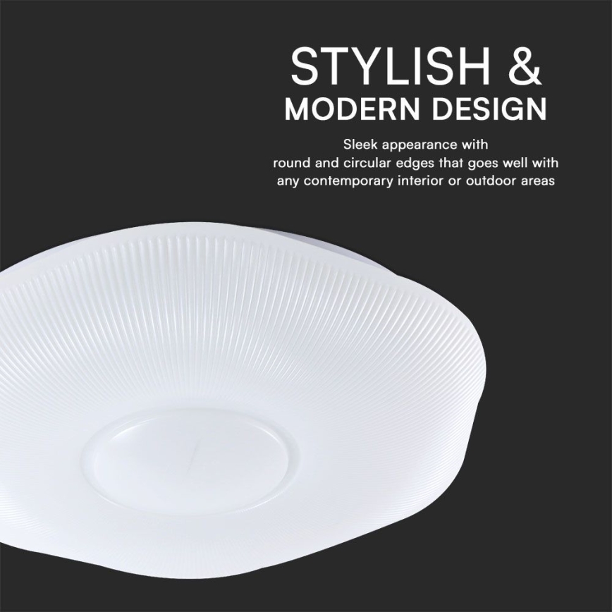 LED Stmívatelné stropní svítidlo LED/60W/230V 3000-6500K 50 cm bílá + dálkové ovládání