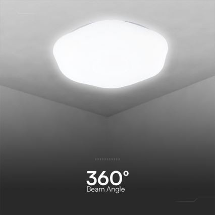 LED Stmívatelné stropní svítidlo LED/60W/230V 3000-6500K 50 cm bílá + dálkové ovládání