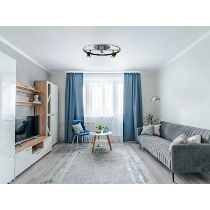 LED Stmívatelné stropní svítidlo LED/60W/230V 3000-6500K černá + dálkové ovládání