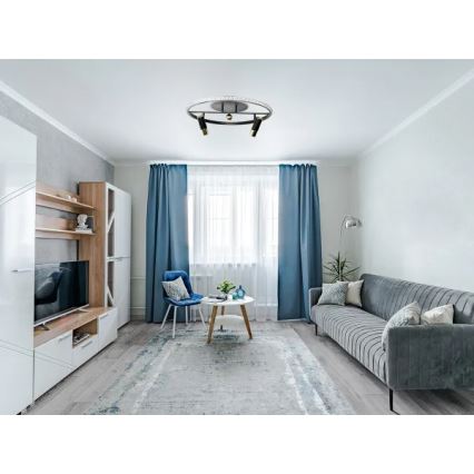 LED Stmívatelné stropní svítidlo LED/60W/230V 3000-6500K černá + dálkové ovládání