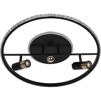 LED Stmívatelné stropní svítidlo LED/60W/230V 3000-6500K černá + dálkové ovládání