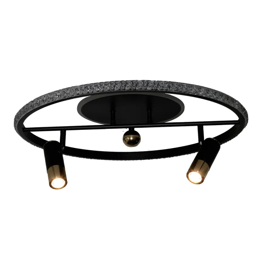 LED Stmívatelné stropní svítidlo LED/60W/230V 3000-6500K černá + dálkové ovládání