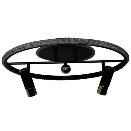 LED Stmívatelné stropní svítidlo LED/60W/230V 3000-6500K černá + dálkové ovládání