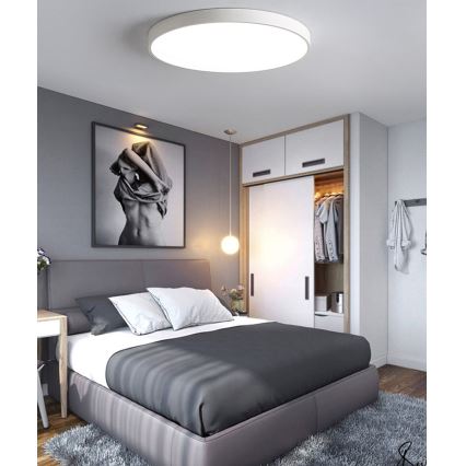 LED Stmívatelné stropní svítidlo LED/60W/230V 3000-6500K pr. 60 cm bílá + dálkové ovládání