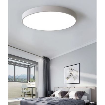 LED Stmívatelné stropní svítidlo LED/60W/230V 3000-6500K pr. 60 cm bílá + dálkové ovládání