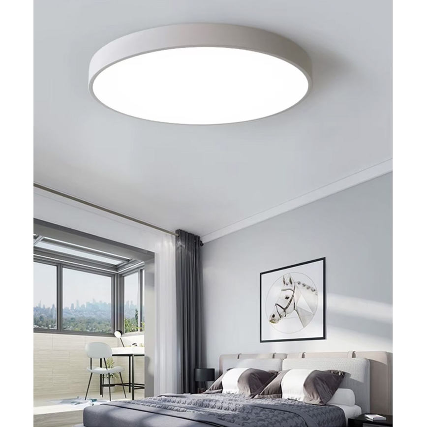 LED Stmívatelné stropní svítidlo LED/60W/230V 3000-6500K pr. 60 cm bílá + dálkové ovládání