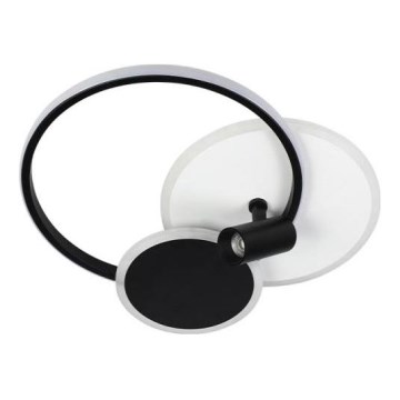 LED Stmívatelné stropní svítidlo LED/65W/230V 3000-6500K bílá/černá + dálkové ovládání