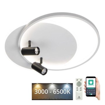 LED Stmívatelné stropní svítidlo LED/65W/230V 3000-6500K bílá + dálkové ovládání