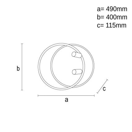 LED Stmívatelné stropní svítidlo LED/65W/230V 3000-6500K bílá + dálkové ovládání