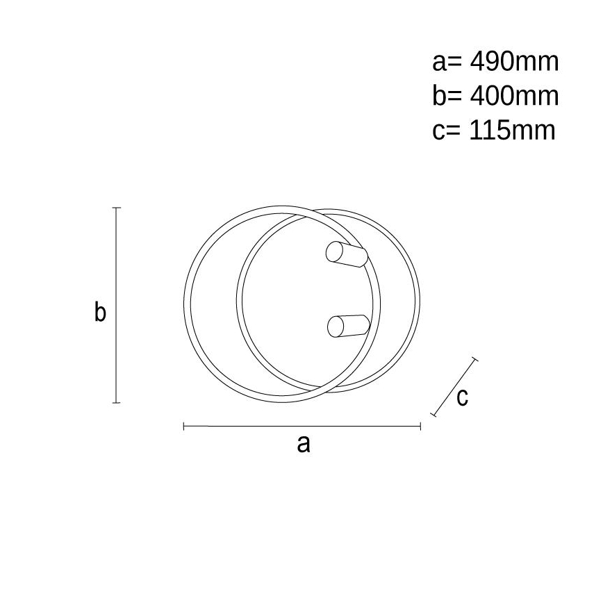 LED Stmívatelné stropní svítidlo LED/65W/230V 3000-6500K bílá + dálkové ovládání