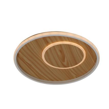 LED Stmívatelné stropní svítidlo LED/65W/230V 3000-6500K hnědá +dálkové ovládání