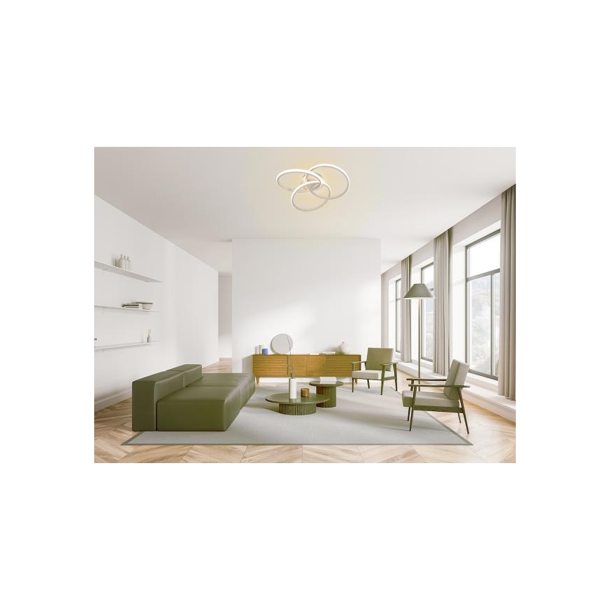 LED Stmívatelné stropní svítidlo LED/70W/230V 3000-6500K bílá + dálkové ovládání