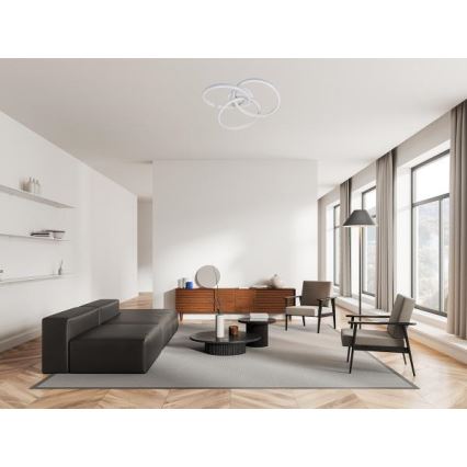 LED Stmívatelné stropní svítidlo LED/70W/230V 3000-6500K bílá + dálkové ovládání