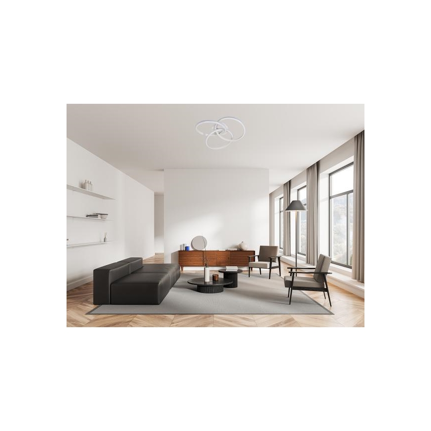 LED Stmívatelné stropní svítidlo LED/70W/230V 3000-6500K bílá + dálkové ovládání
