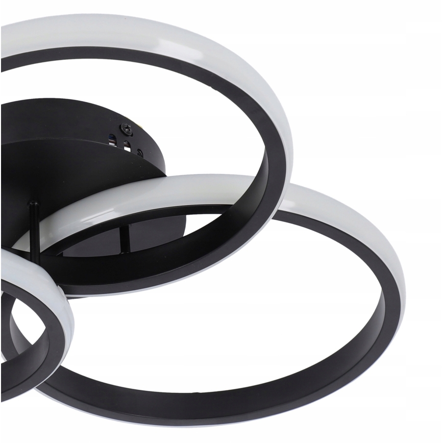 LED Stmívatelné stropní svítidlo LED/70W/230V 3000-6500K černá + dálkové ovládání