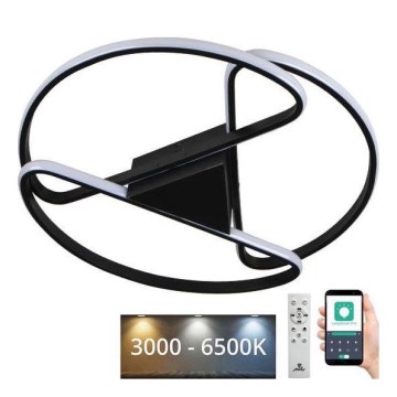 LED Stmívatelné stropní svítidlo LED/75W/230V 3000-6500K černá + dálkové ovládání