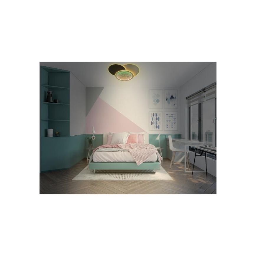 LED Stmívatelné stropní svítidlo LED/80W/230V 3000-6500K bílá + dálkové ovládání
