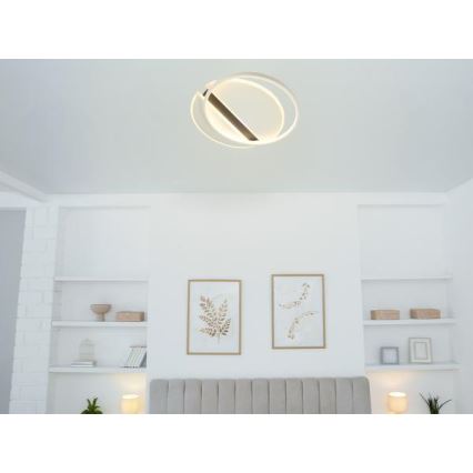 LED Stmívatelné stropní svítidlo LED/80W/230V 3000-6500K bílá + dálkové ovládání