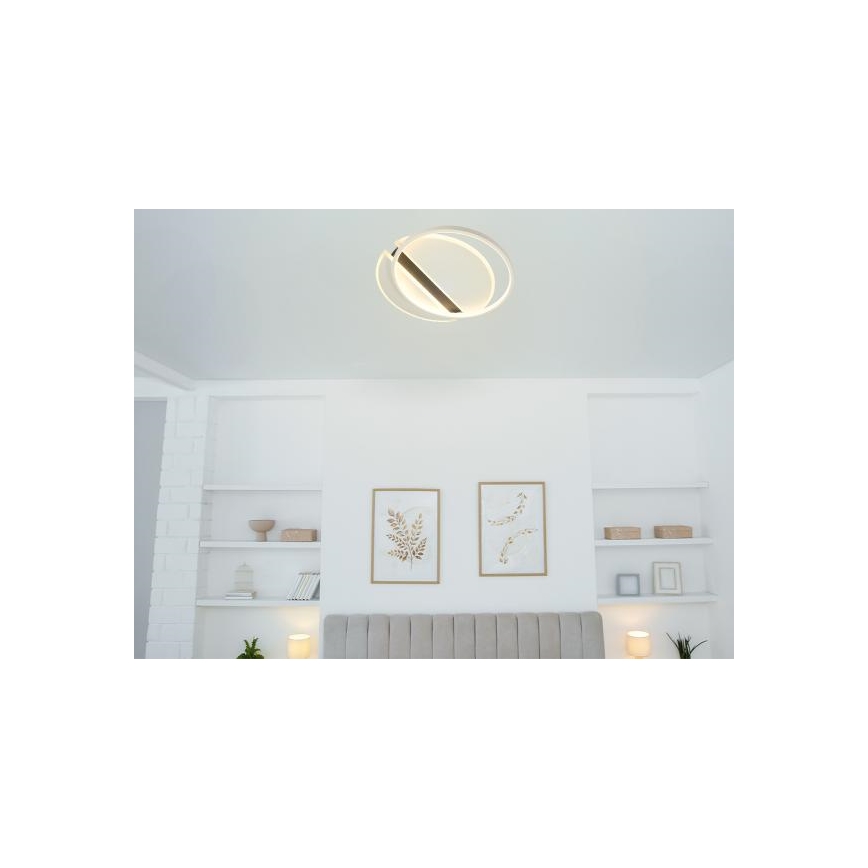 LED Stmívatelné stropní svítidlo LED/80W/230V 3000-6500K bílá + dálkové ovládání