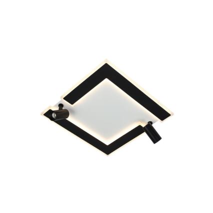 LED Stmívatelné stropní svítidlo LED/80W/230V 3000-6500K černá + dálkové ovládání