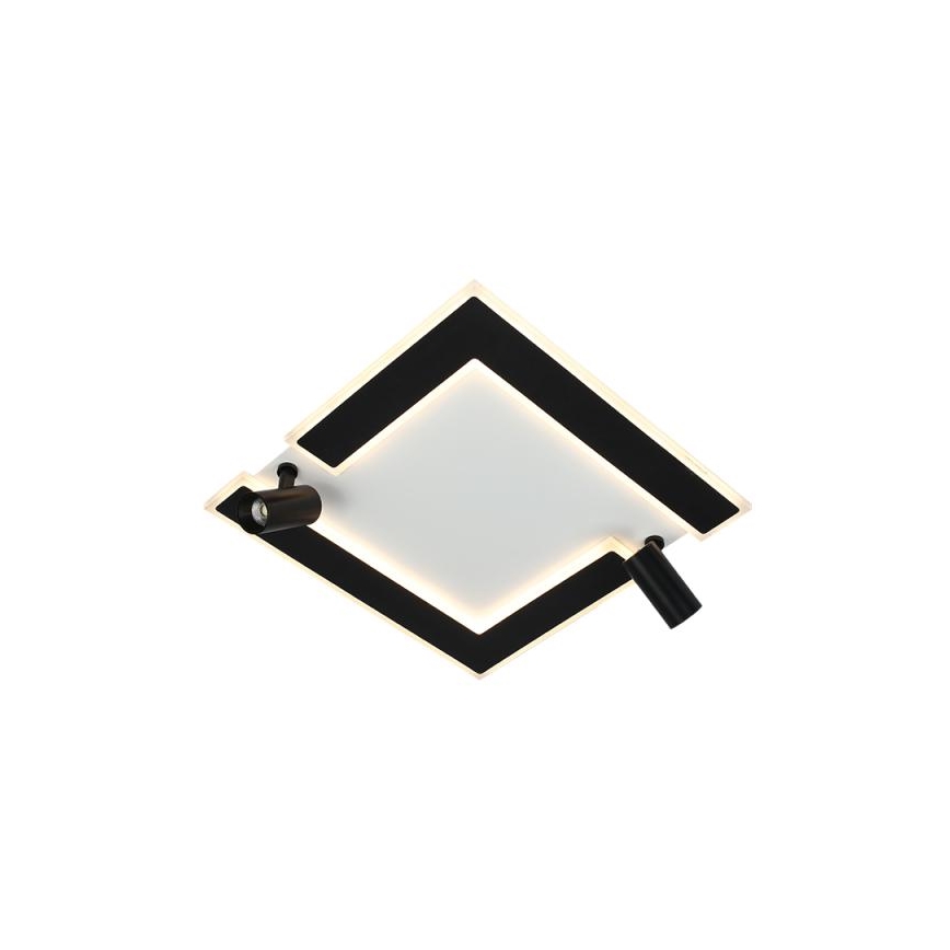 LED Stmívatelné stropní svítidlo LED/80W/230V 3000-6500K černá + dálkové ovládání