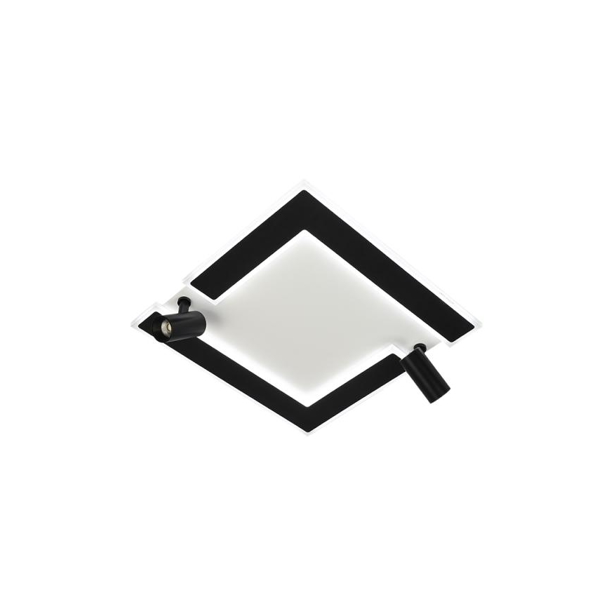 LED Stmívatelné stropní svítidlo LED/80W/230V 3000-6500K černá + dálkové ovládání