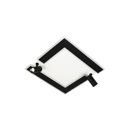 LED Stmívatelné stropní svítidlo LED/80W/230V 3000-6500K černá + dálkové ovládání