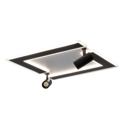 LED Stmívatelné stropní svítidlo LED/80W/230V 3000-6500K černá + dálkové ovládání