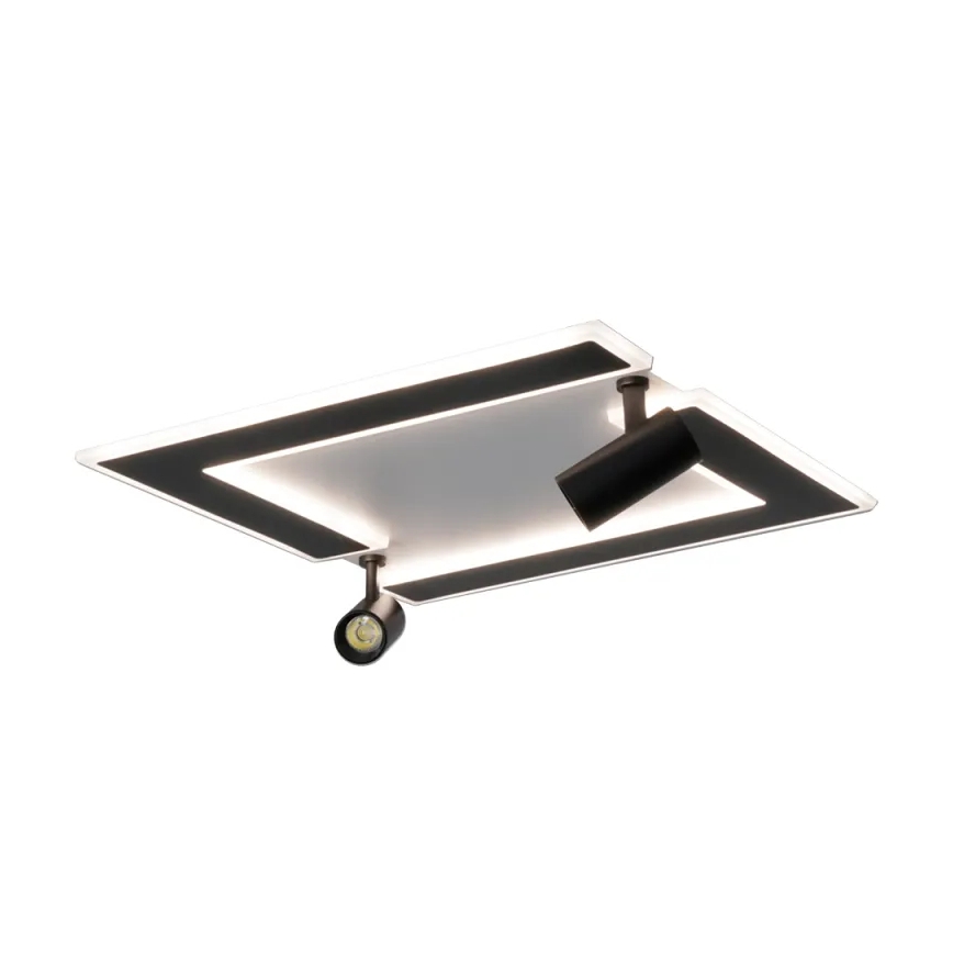 LED Stmívatelné stropní svítidlo LED/80W/230V 3000-6500K černá + dálkové ovládání