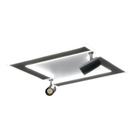LED Stmívatelné stropní svítidlo LED/80W/230V 3000-6500K černá + dálkové ovládání