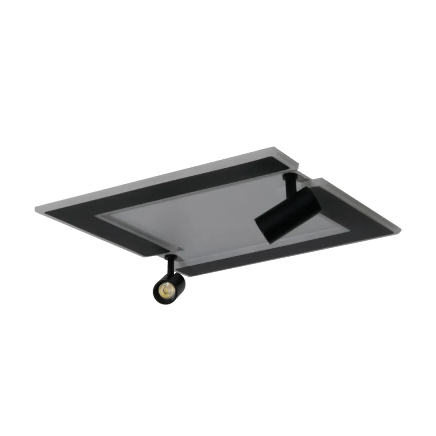 LED Stmívatelné stropní svítidlo LED/80W/230V 3000-6500K černá + dálkové ovládání