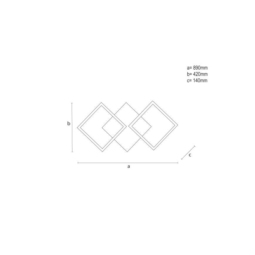 LED Stmívatelné stropní svítidlo LED/85W/230V 3000-6500K + dálkové ovládání