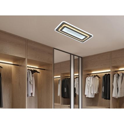 LED Stmívatelné stropní svítidlo LED/85W/230V 3000-6500K šedá + dálkové ovládání