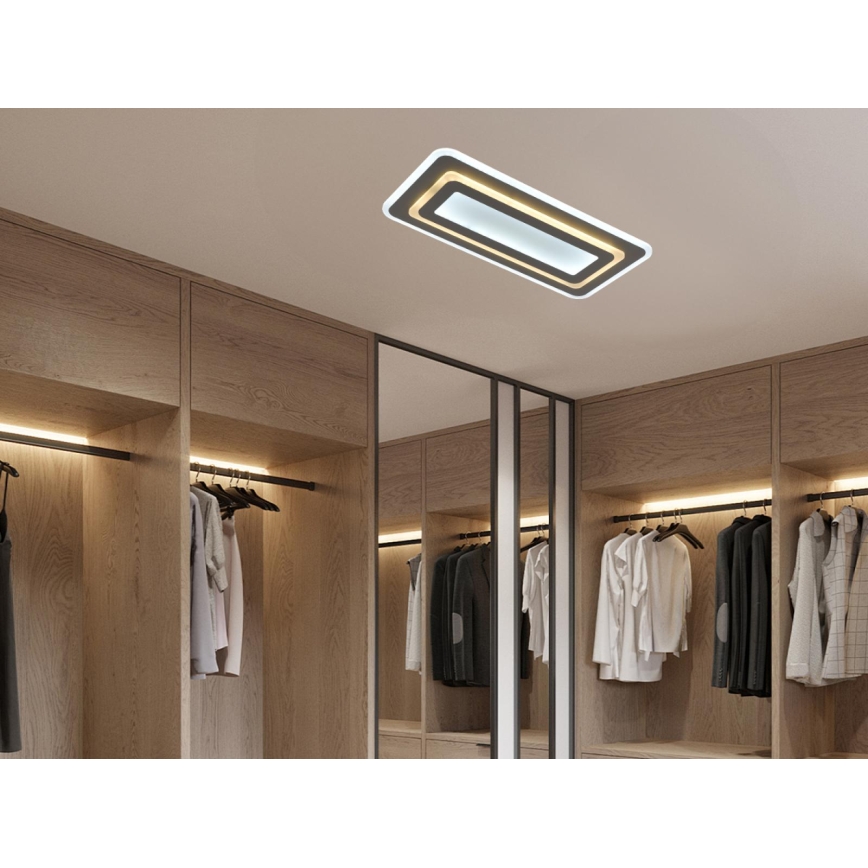 LED Stmívatelné stropní svítidlo LED/85W/230V 3000-6500K šedá + dálkové ovládání