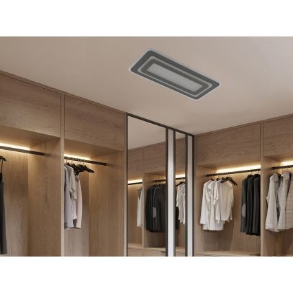 LED Stmívatelné stropní svítidlo LED/85W/230V 3000-6500K šedá + dálkové ovládání