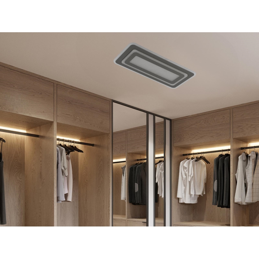 LED Stmívatelné stropní svítidlo LED/85W/230V 3000-6500K šedá + dálkové ovládání