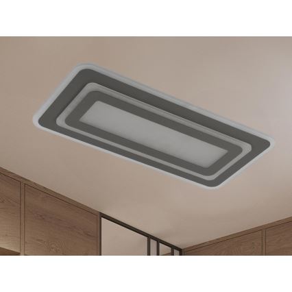 LED Stmívatelné stropní svítidlo LED/85W/230V 3000-6500K šedá + dálkové ovládání