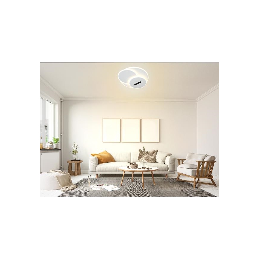 LED Stmívatelné stropní svítidlo LED/90W/230V 3000-6500K bílá + dálkové ovládání