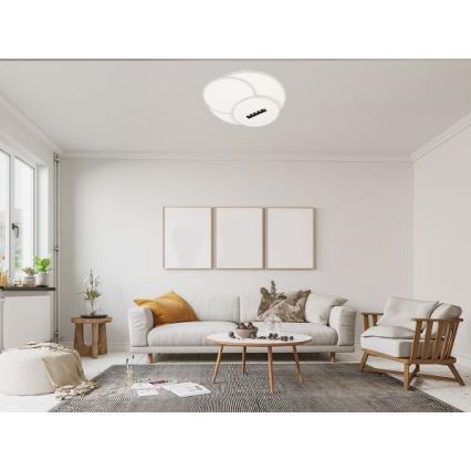 LED Stmívatelné stropní svítidlo LED/90W/230V 3000-6500K bílá + dálkové ovládání