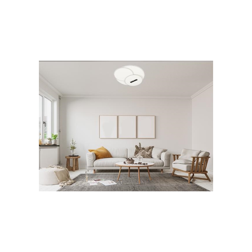 LED Stmívatelné stropní svítidlo LED/90W/230V 3000-6500K bílá + dálkové ovládání