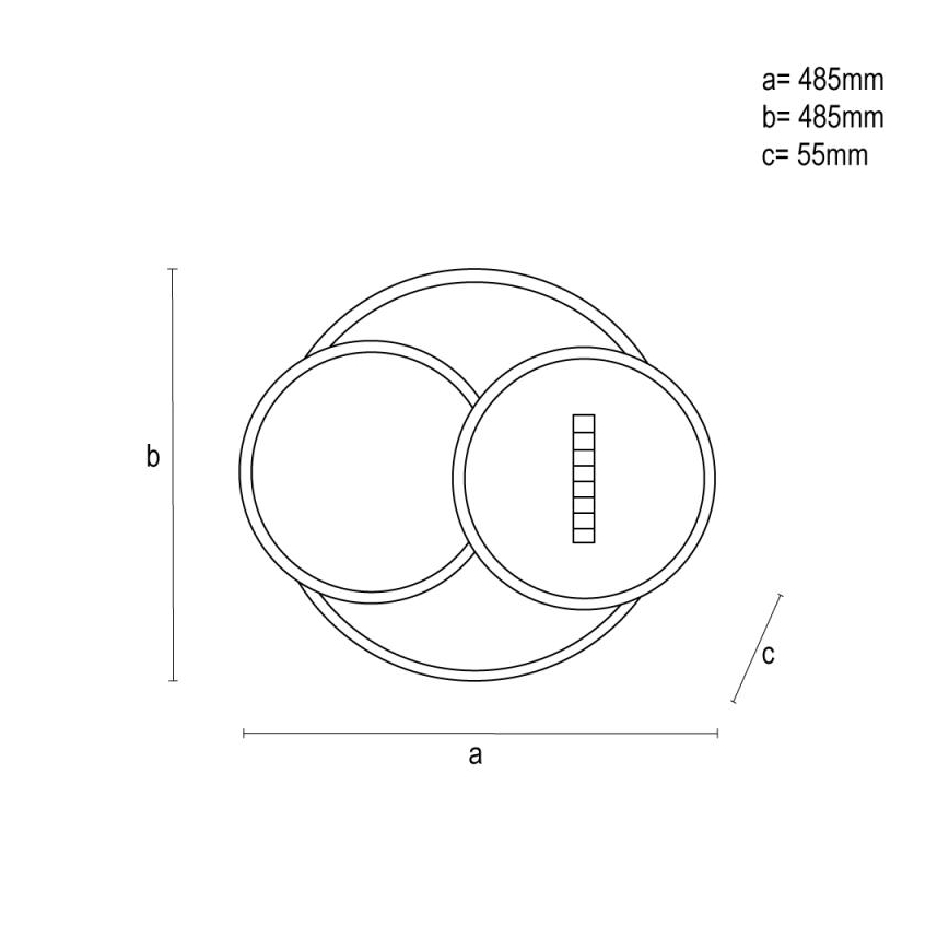 LED Stmívatelné stropní svítidlo LED/90W/230V 3000-6500K bílá + dálkové ovládání