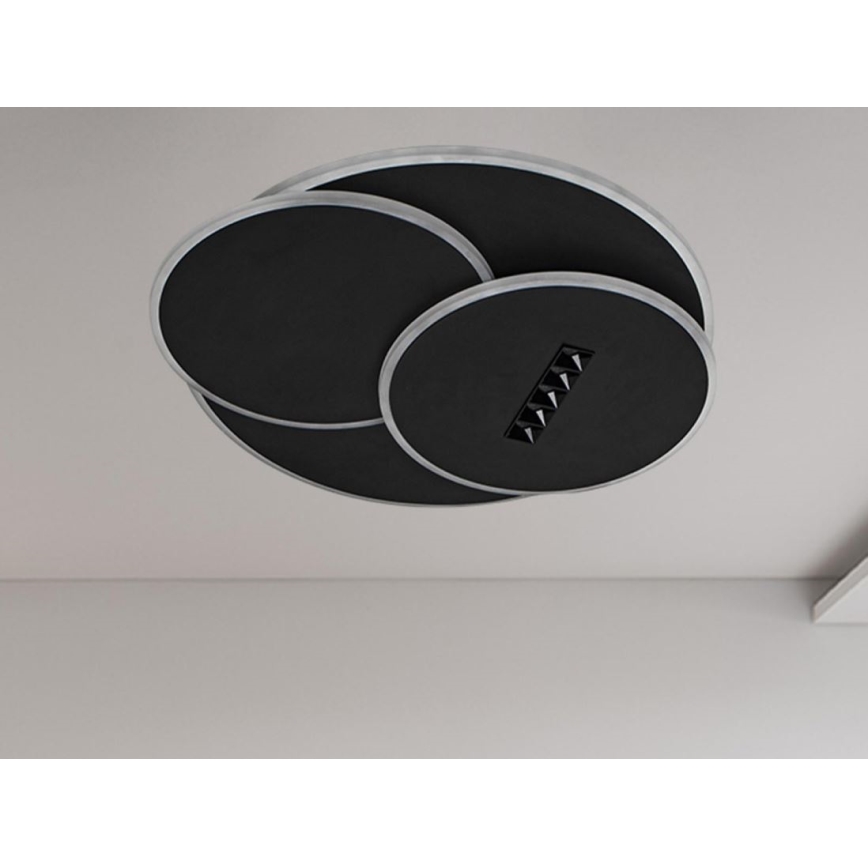 LED Stmívatelné stropní svítidlo LED/90W/230V 3000-6500K černá + dálkové ovládání
