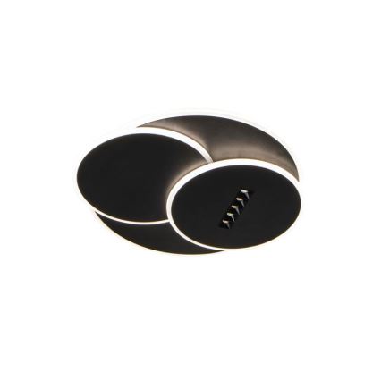 LED Stmívatelné stropní svítidlo LED/90W/230V 3000-6500K černá + dálkové ovládání