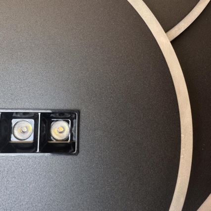 LED Stmívatelné stropní svítidlo LED/90W/230V 3000-6500K černá + dálkové ovládání