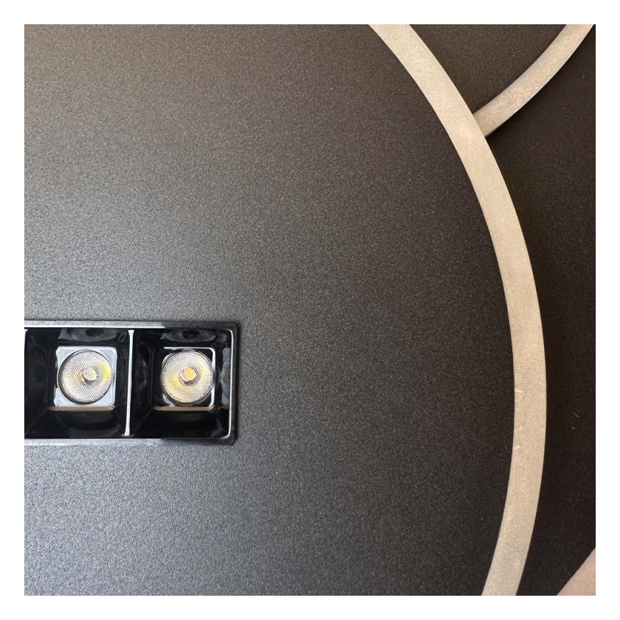 LED Stmívatelné stropní svítidlo LED/90W/230V 3000-6500K černá + dálkové ovládání