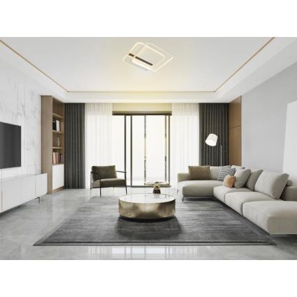 LED Stmívatelné stropní svítidlo LED/95W/230V 3000-6500K bílá + dálkové ovládání