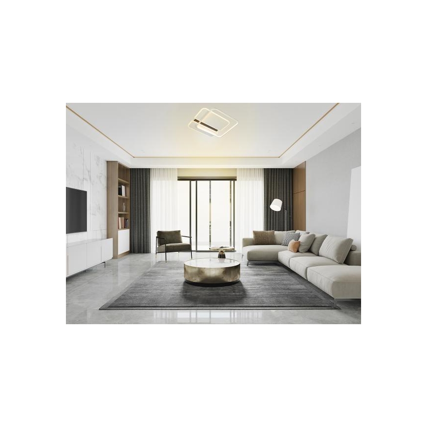 LED Stmívatelné stropní svítidlo LED/95W/230V 3000-6500K bílá + dálkové ovládání